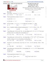Đề thi học kì 2 toán 12 năm 2019 – 2020 trường nguyễn khuyến – bình dương 