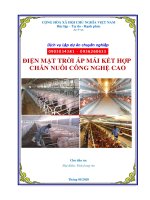 Điện mặt trời áp mái kết hợp chăn nuôi công nghệ cao tỉnh Long An PICC www.lapduandautu.vn 0903034381