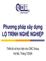 Phương pháp xây dựng lộ trình nghề nghiệp