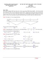 đề thi thử THPT QG 2020   toán   chuyên KHTN hà nội l3   có lời giải(sau tinh giản)