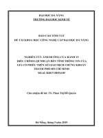 Ảnh hưởng của hành vi điều chỉnh lợi nhuận đến tính thông tin của giá cổ phiếu trên Sở Giao dịch chứng khoán thành phố Hồ Chí Minh