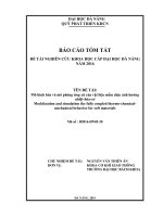 Mô hình hóa và mô phỏng ứng xử của vật liệu mềm chịu ảnh hưởng nhiệt-hóa-cơ