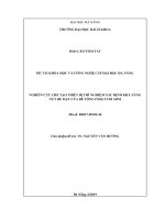 Nghiên cứu chế tạo thiết bị thí nghiệm xác định khả năng nứt bề mặt của bê tông ở độ tuổi sớm