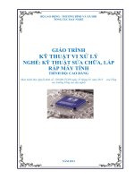 Giáo trình Kỹ thuật Vi xử lý  Nghề: Kỹ thuật lắp ráp và sửa chữa máy tính  Trình độ: Cao đẳng nghề (Tổng cục Dạy nghề)
