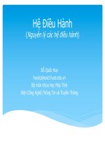 Nguyên lý cách hệ điều hành chương 5 : Hệ thống vào ra