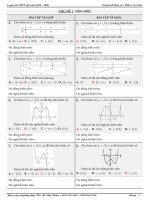 Ôn thi giữa kỳ Toán 12