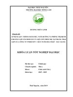 Áp dụng quy trình chăm sóc, nuôi dưỡng và phòng trị bệnh cho đàn lợn nái sinh sản vá lợn con theo mẹ tại trang trại lợn của công ty TNHH MTV chăn nuôi hòa phát   bắc giang 