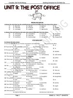 Full (Lý thuyết + Bài tập) Tiếng Anh 11  HKII theo từng Unit mới nhất WORD