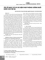 Yếu tố nguy cơ và các biện pháp phòng chống đuối nước cho trẻ em