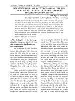 Một số mâu thuẫn đặt ra về việc vận dụng phép biện chứng duy vật của đảng ta trong xây dựng và thực hiện đường lối đổi mới