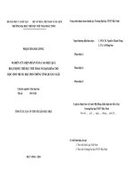 Nghiên cứu biện pháp nâng cao hiệu quả các hoạt động TDTT NK cho học sinh trung học phổ thông, tỉnh quảng ngãi tt 