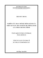 Nghiên cứu thay thế hệ thống đánh lửa trên xe WAVE RSX 110 bằng hệ thống đánh lửa theo chương trình