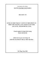 Đánh giá hiện trạng và đề xuất biện pháp cải thiện môi trường làng nghề đá mỹ nghệ Non Nước, thành phố Đà Nẵng