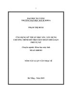 Ứng dụng kỹ thuật học sâu, xây dựng chương trình hỗ trợ chẩn đoán rối loạn phổ tự kỷ