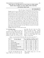 Tổng quan vấn đề quản lý sai lầm của công nhân trong hoạt động an toàn trên công trường xây dựng Việt Nam