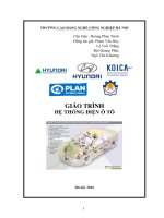 Giáo trình Hệ thống điện ô tô  CĐ Nghề Công Nghiệp Hà Nội