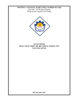 Giáo trình Phân tích thiết kế hệ thống thông tin  CĐ Nghề Công Nghiệp Hà Nội