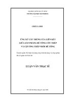 Ứng xử cắt thủng của liên kết giữa sàn phẳng bê tông cốt thép và cột ống thép nhồi bê tông