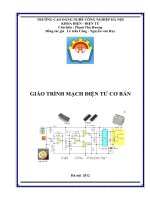 Giáo trình Mạch điện tử cơ bản  CĐ Nghề Công Nghiệp Hà Nội