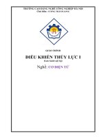 Giáo trình Điều khiển thủy lực I  Nghề: Cơ điện tử  CĐ Nghề Công Nghiệp Hà Nội