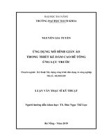 Ứng dụng mô hình giàn ảo trong thiết kế dầm cao bê tông ứng lực trước
