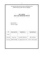 QUY TRÌNH ĐÀO TẠO TRÌNH ĐỘ TIẾN SĨ . HIỆU TRƯỞNG Nguyễn Văn Thông TS Nguyễn Thị Lan Anh PGS.TS Trần Chí Thiện Xem