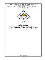 Giáo trình Hàn ống công nghệ cao  CĐ Nghề Công Nghiệp Hà Nội