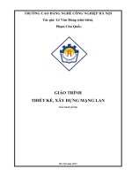 Giáo trình Thiết kế và xây dựng mạng LAN  CĐ Nghề Công Nghiệp Hà Nội
