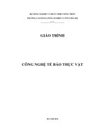 Giáo trình Công nghệ tế bào thực vật: Phần 1