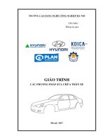 Giáo trình Các phương pháp sửa chữa thân xe  CĐ Nghề Công Nghiệp Hà Nội