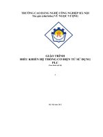 Giáo trình Điều khiển hệ thống cơ điện tử sử dụng PLC  CĐ Nghề Công Nghiệp Hà Nội