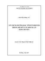 Xây dựng đường đặc tính Pushover trong hệ kết cấu khung có dầm chuyển