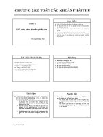 Bài giảng Kế toán tài chính doanh nghiệp: Chương 2  ThS. Nguyễn Quốc Nhất (Dành cho khối không chuyên)