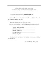 Luận văn thạc sĩ: Nghiên Cứu Sự Hài Lòng Của Khách Hàng TPHCM Đối Với Sản Phẩm Nước Mắm Cá Cơm​