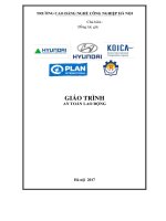 Giáo trình An toàn lao động  Nghề: Công nghệ sửa chữa khung, thân vỏ ô tô  CĐ Nghề Công Nghiệp Hà Nội