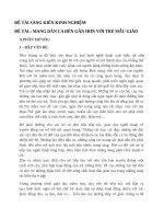 Sáng kiến kinh nghiệm: Mang dân ca đến gần hơn với trẻ mẫu giáo