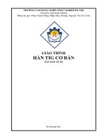 Giáo trình Hàn TIG cơ bản  CĐ Nghề Công Nghiệp Hà Nội