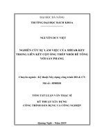 Nghiên cứu sự làm việc của Shear-key trong liên kết cột ống thép nhồi bê tông với sàn phẳng.PDF