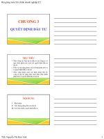 Bài giảng Tài chính doanh nghiệp 2: Chương 3  ThS. Nguyễn Thị Kim Anh