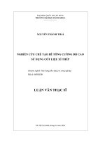 Nghiên cứu chế tạo bê tông cường độ cao sử dụng cốt liệu xỉ thép