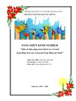 SKKN một số biện pháp kích thích trẻ 5 6 tuổi hoạt động tích cực trong giờ tạo hình 