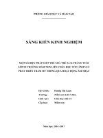 SKKN một số biện pháp giúp trẻ nhà trẻ 24 36 tháng tuổi tại lớp d1 trường mầm non liên châu học tốt lĩnh vực phát triển thẩm mỹ thông qua hoạt động âm nhạc 