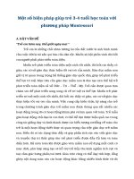 SKKN một số biện pháp giúp trẻ 3 4 tuổi học toán với phương pháp montessori 