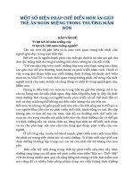 SKKN một số biện pháp chế biến món ăn giúp trẻ ăn ngon miệng trong trường mầm non 