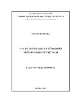 Vấn đề quyền lợi của công nhân trên báo điện tử việt nam​ 