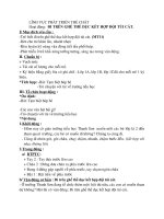 giao an thể duc ĐI TRÊN GHẾ THỂ DỤC KẾT HỢP ĐỘI TÚI CÁT. Lop 5-6 tuoi