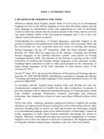 SKKN teaching and learning foreign languages in the national education system for the period of 2008 2020 