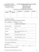 DE THI HSG TIENG ANH HÒA BÌNH NĂM  2017-2018