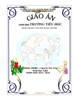 BIA CHỦ ĐỀ TRƯỜNG TIỂU HỌC