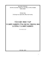 TÀI LIỆU HỌC TẬP VI ĐIỀU KHIỂN ỨNG DỤNG TRONG ĐO LƯỜNG VÀ ĐIỀU KHIỂN